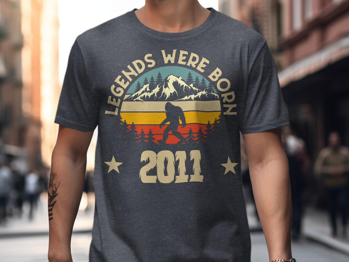 Legends Were Born 2011 Bigfoot Birthday T-Shirt