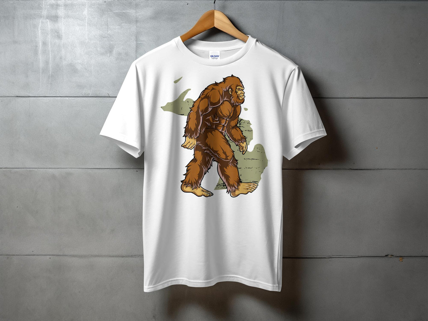 Bigfoot Sasquatch Wild Monster Graphic Art T-Shirt