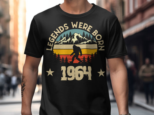 Legends Were Born 1964 Bigfoot Retro T-Shirt