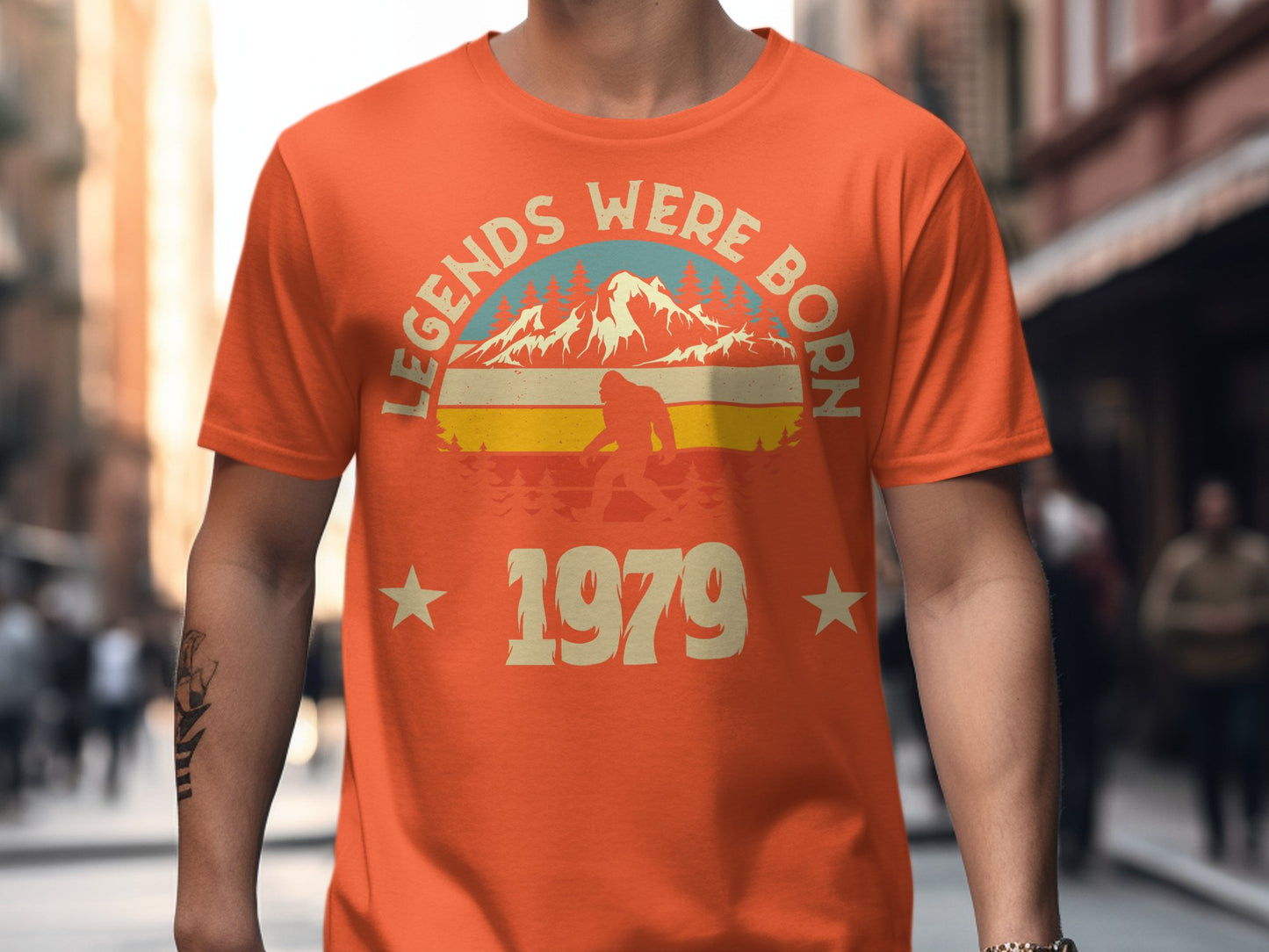 Legends Were Born 1979 Bigfoot Graphic T-Shirt