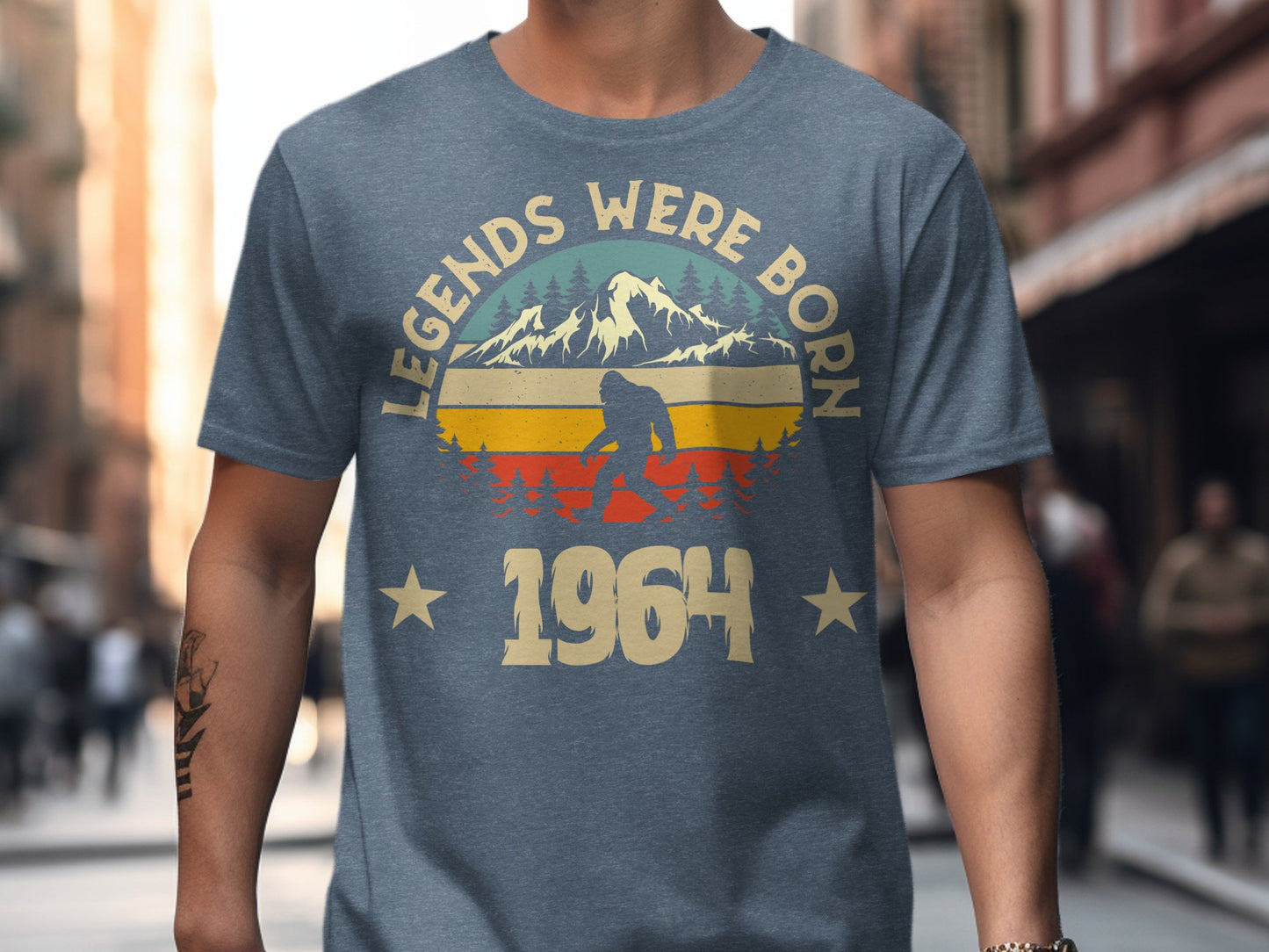 Legends Were Born 1964 Bigfoot Retro T-Shirt