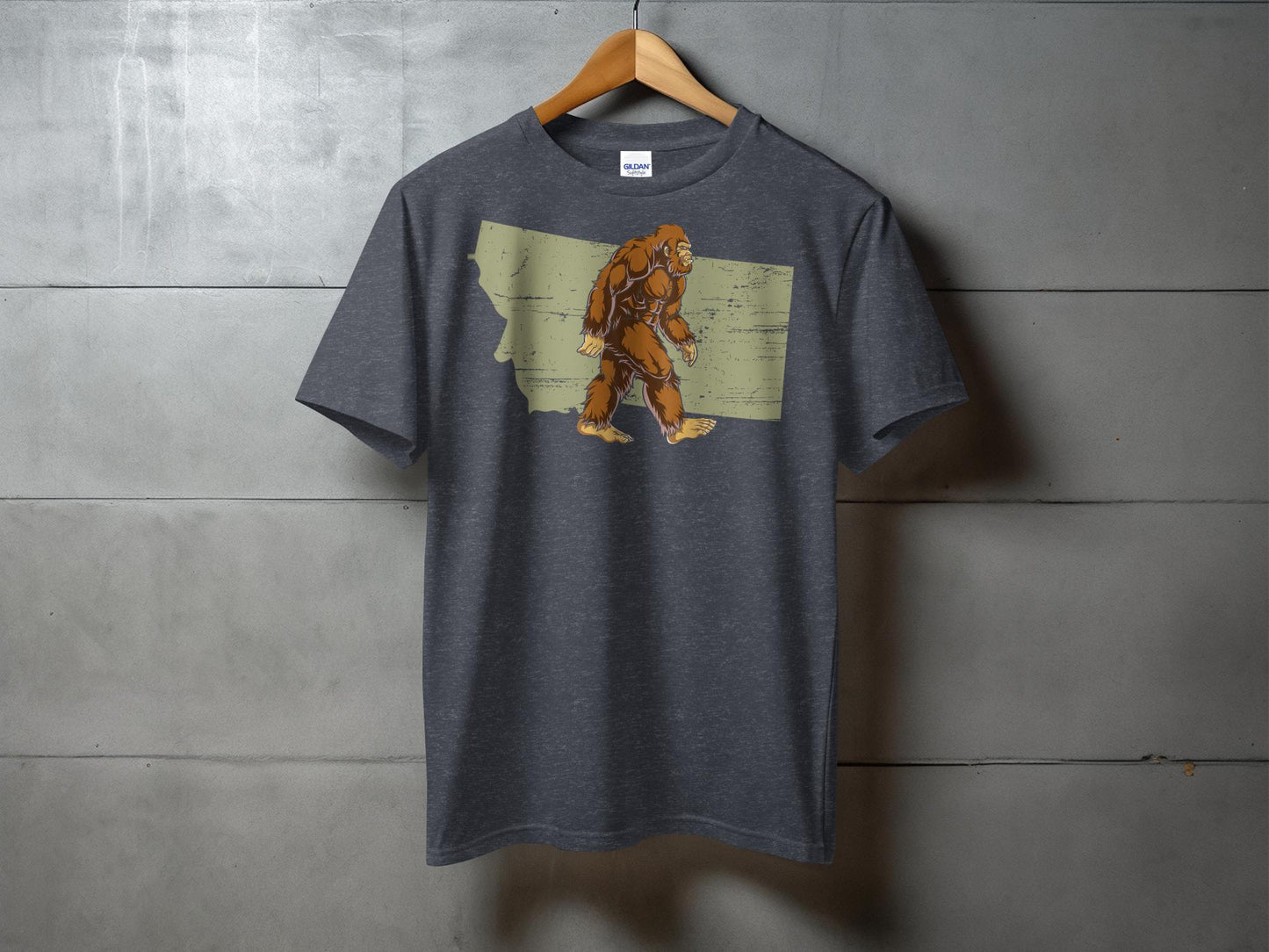 Bigfoot Inspired Graphic Montana Souvenir T-Shirt