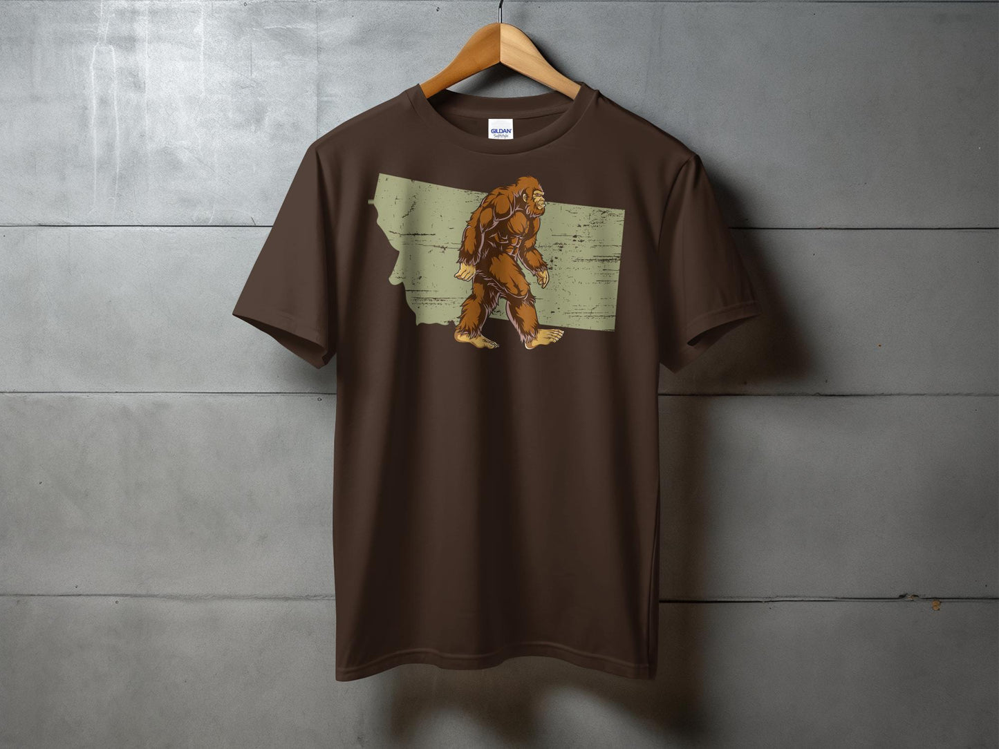 Bigfoot Inspired Graphic Montana Souvenir T-Shirt