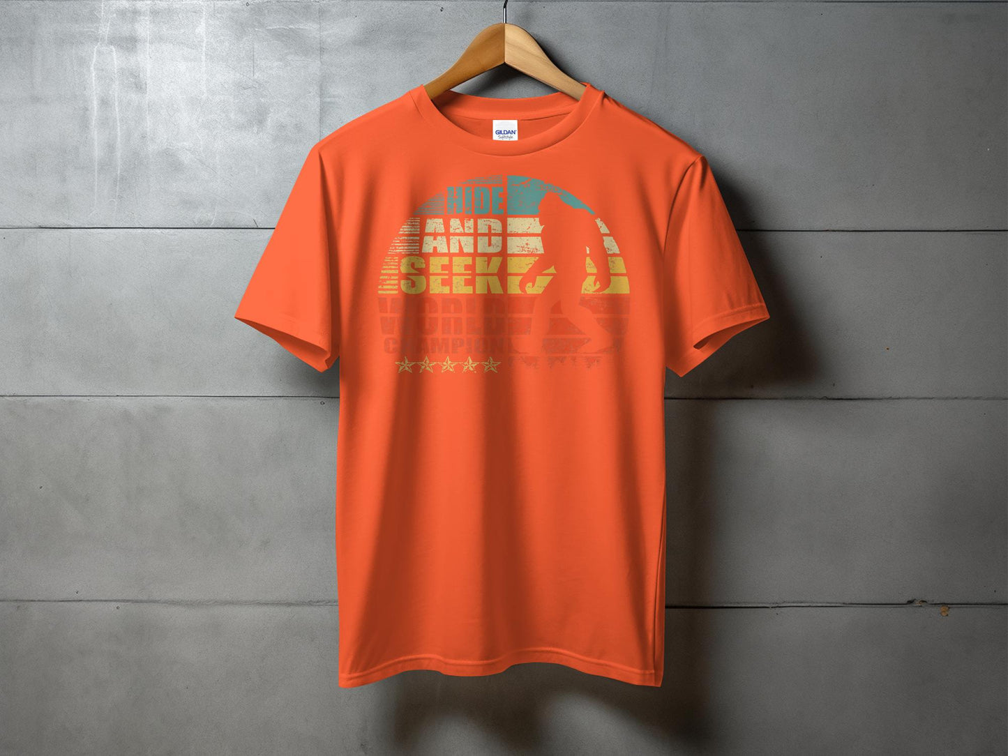 Hide and Seek World Champion Funny Graphic T-Shirt