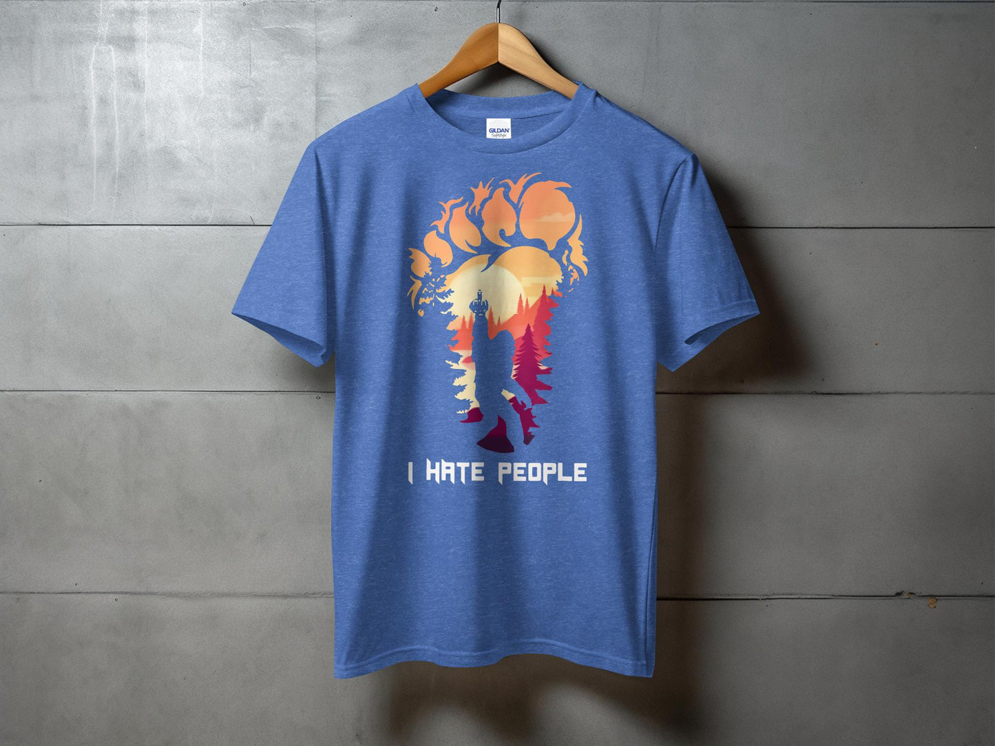 Unique I Hate People Funny Bigfoot Sasquatch T-Shirt