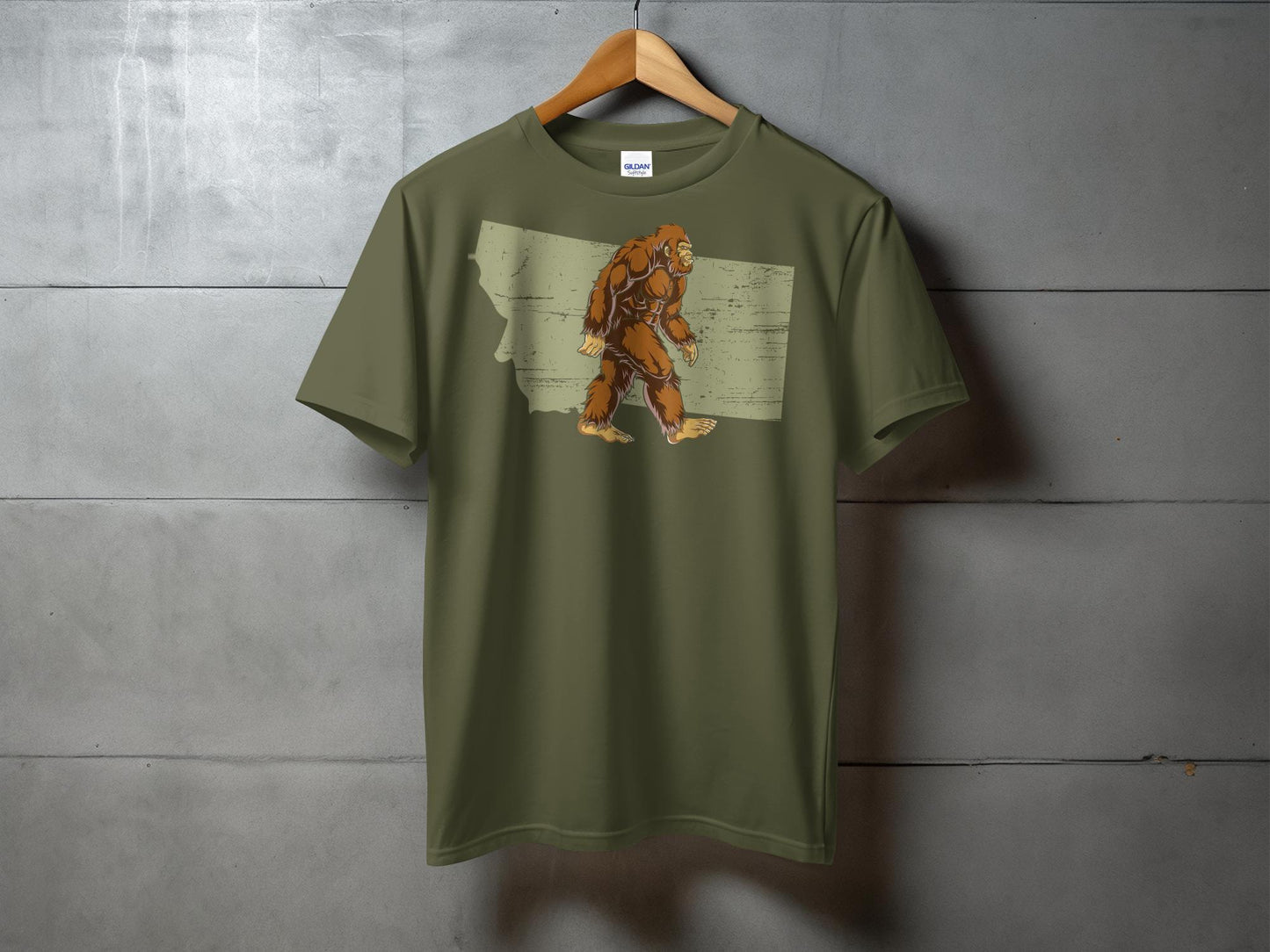 Bigfoot Inspired Graphic Montana Souvenir T-Shirt