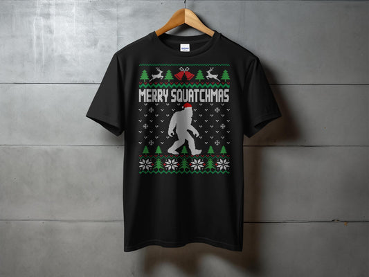 Celebrate the Holidays with Merry Squatchmas T-Shirt