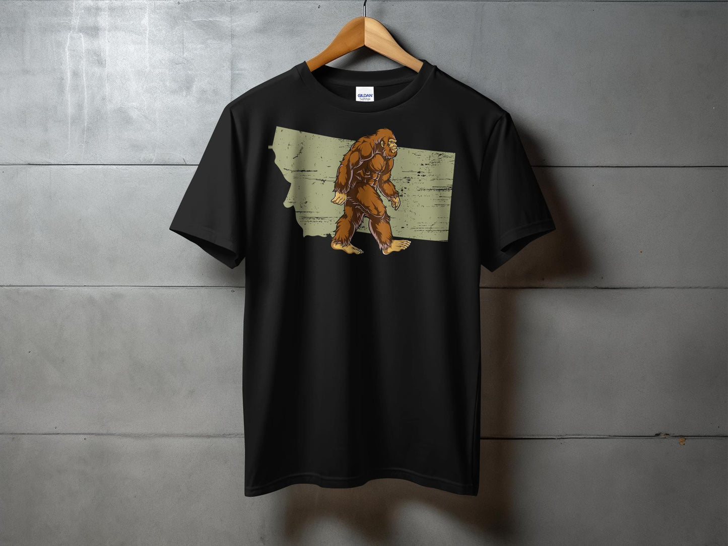 Bigfoot Inspired Graphic Montana Souvenir T-Shirt