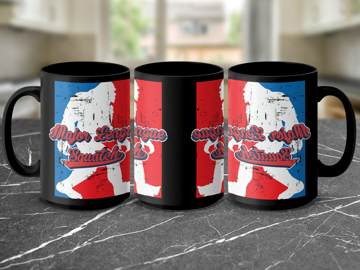 Major League Squatch Mug - Funny Bigfoot Baseball Coffee Cup for Sasquatch Lovers - Unique Gift Idea