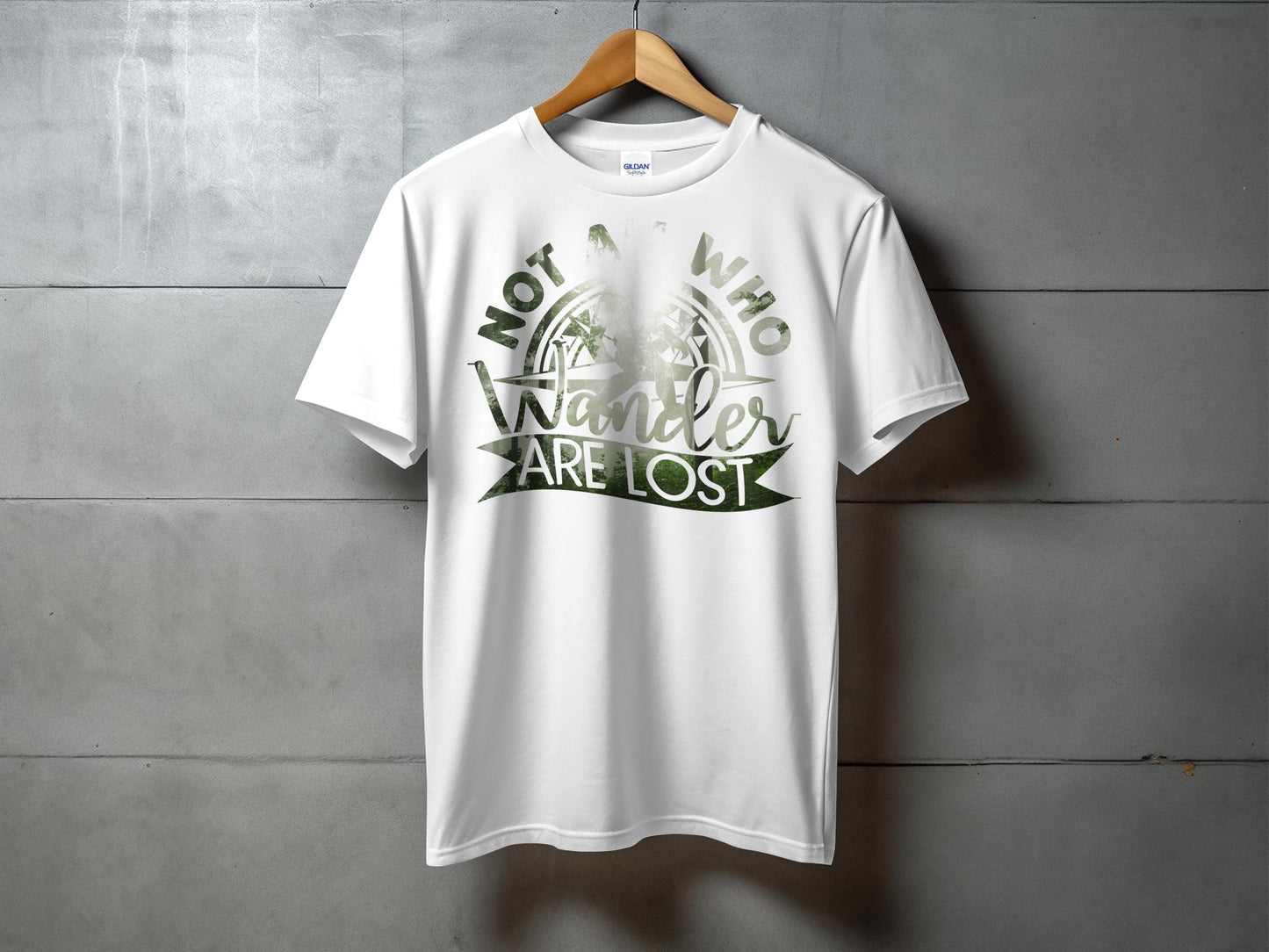 Not All Who Wander Are Lost Bigfoot T-Shirt, Outdoor Adventure Shirt, Hiking Graphic Tee, Wilderness Lover Gift, Unisex Casual Top