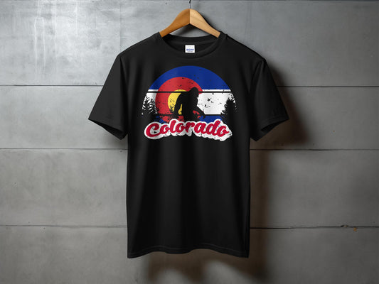 Retro Vintage Colorado Bigfoot Graphic T-Shirt