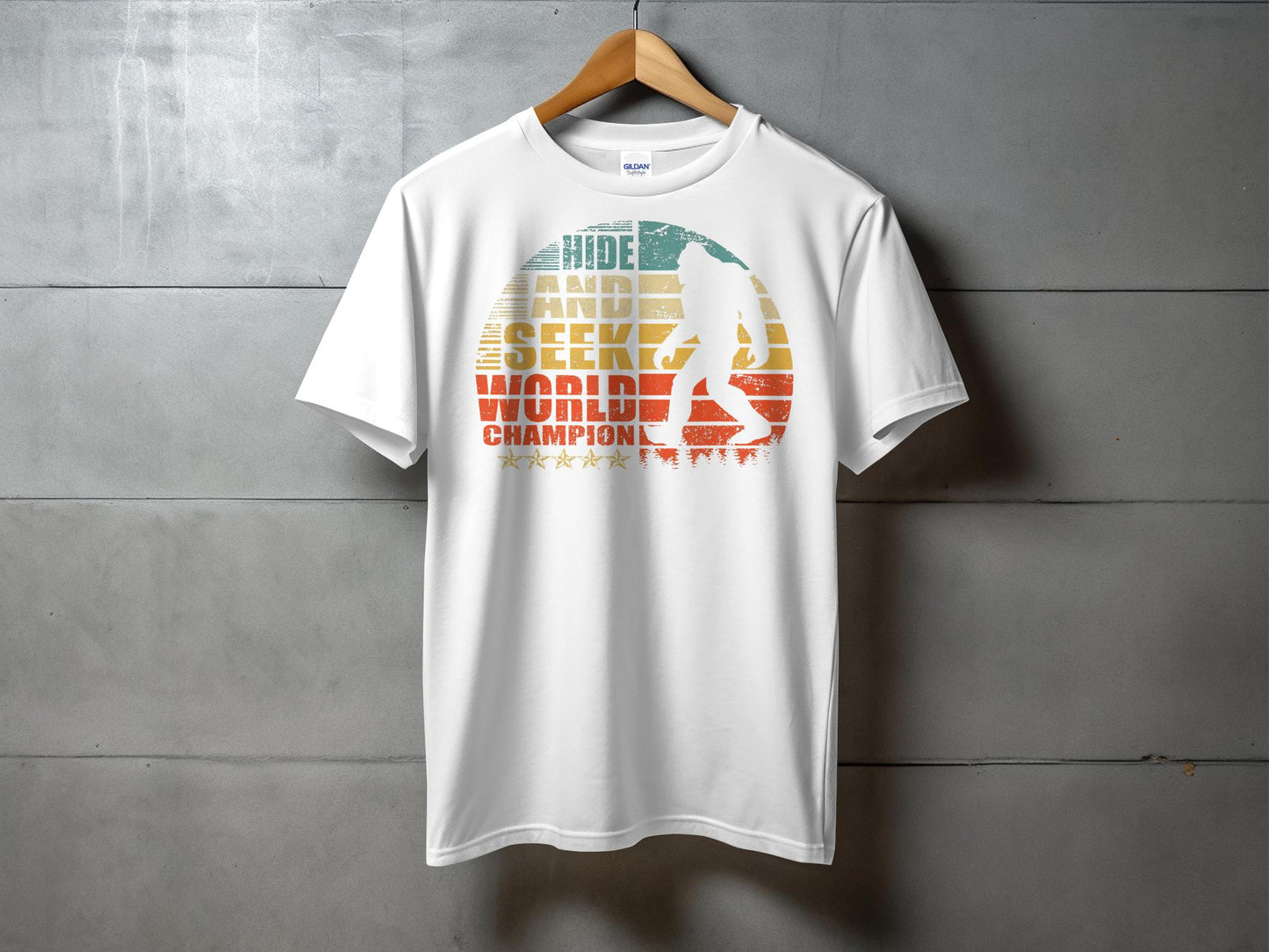 Hide and Seek World Champion Funny Graphic T-Shirt