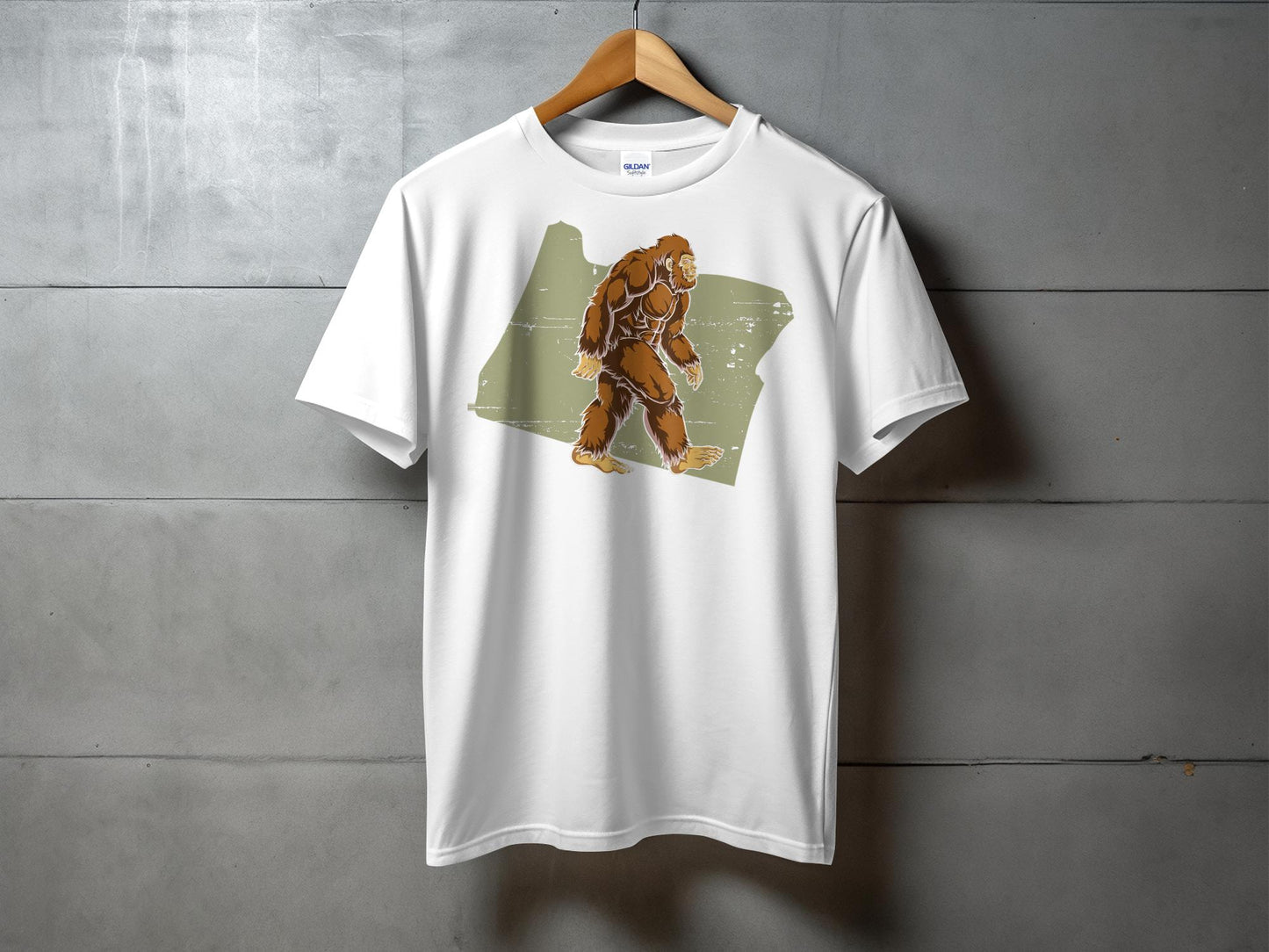 Bigfoot Oregon Shirt, Sasquatch Graphic Tee, Bigfoot Silhouette T-Shirt, Mythical Creature Apparel, Pacific Northwest Bigfoot