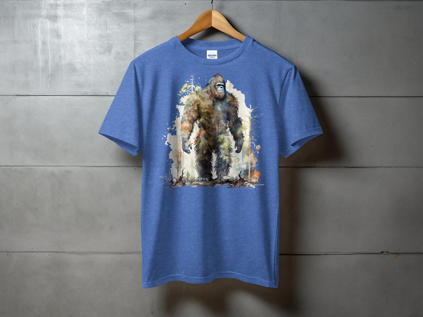 Bigfoot Shirt, Sasquatch T-Shirt, Yeti Graphic Tee, Mountain Bigfoot Art, Cryptid Enthusiast Gift, Mythical Creature Shirt