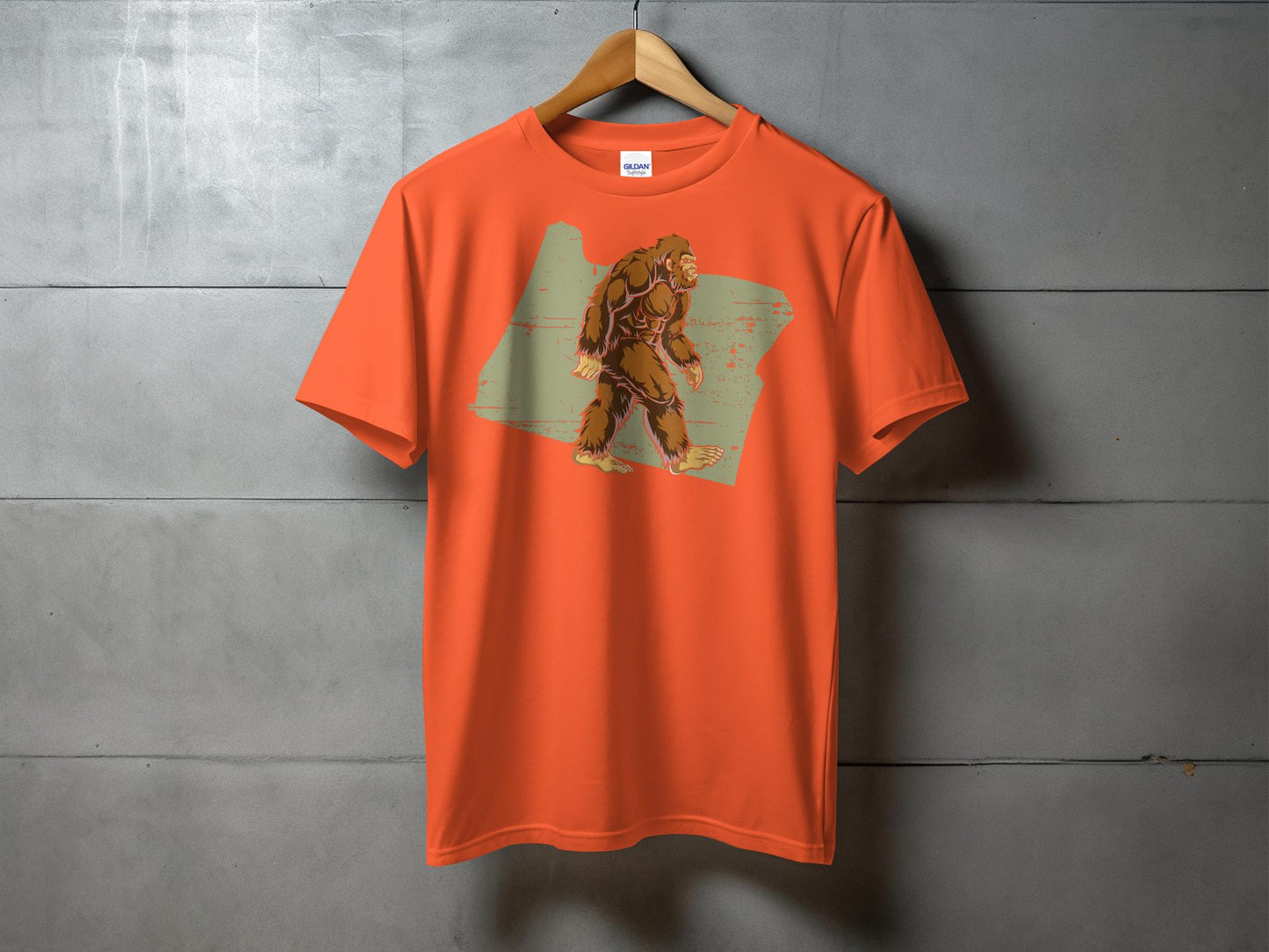 Bigfoot Oregon Shirt, Sasquatch Graphic Tee, Bigfoot Silhouette T-Shirt, Mythical Creature Apparel, Pacific Northwest Bigfoot