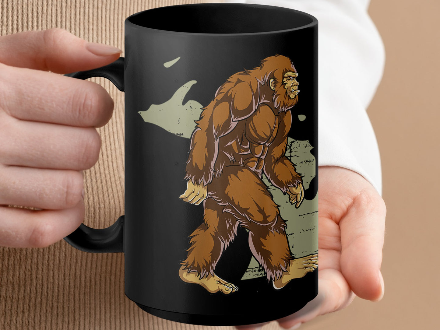 Bigfoot Michigan Coffee Mug