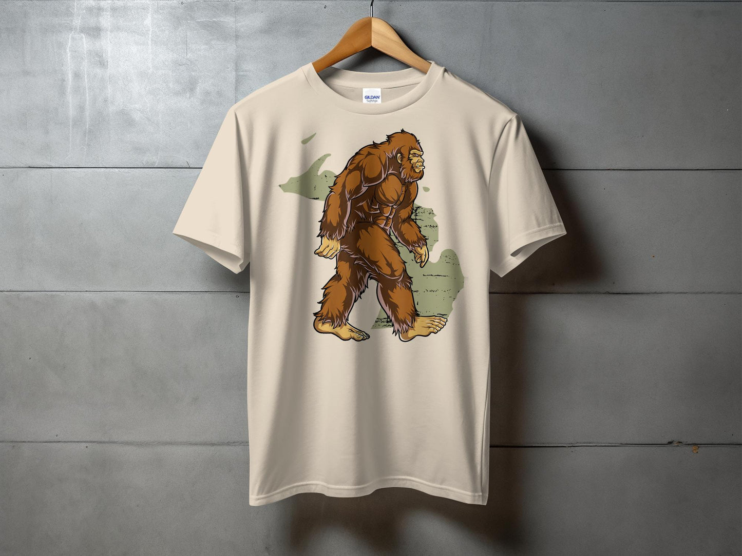 Bigfoot Sasquatch Wild Monster Graphic Art T-Shirt