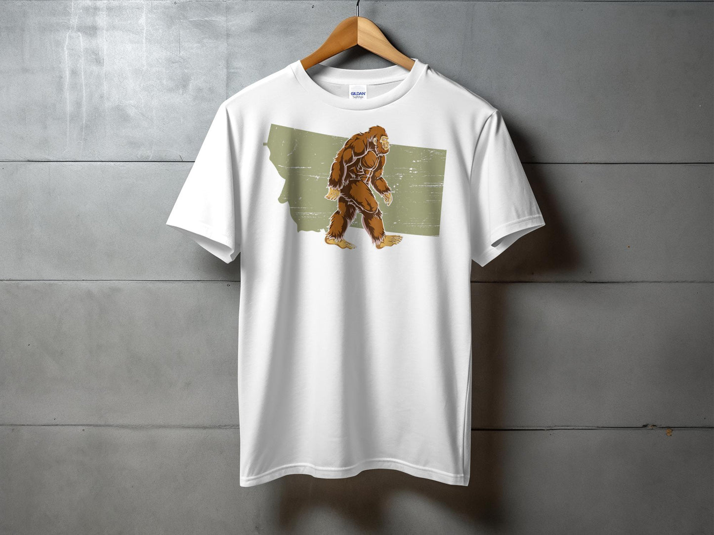 Bigfoot Inspired Graphic Montana Souvenir T-Shirt