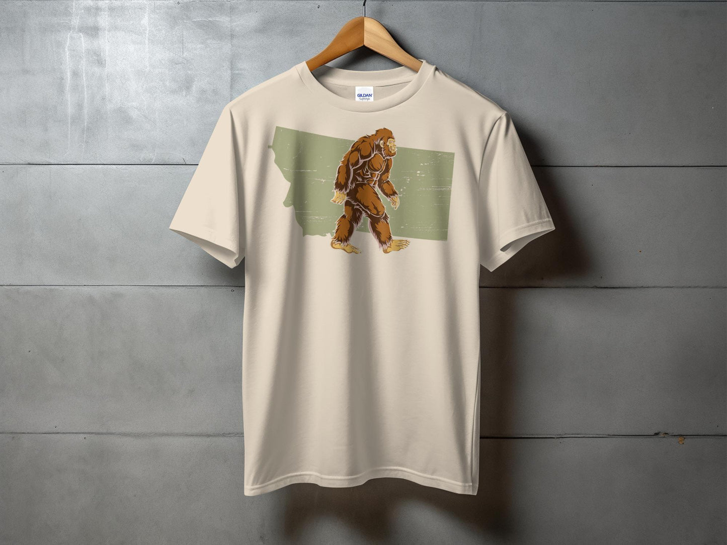 Bigfoot Inspired Graphic Montana Souvenir T-Shirt