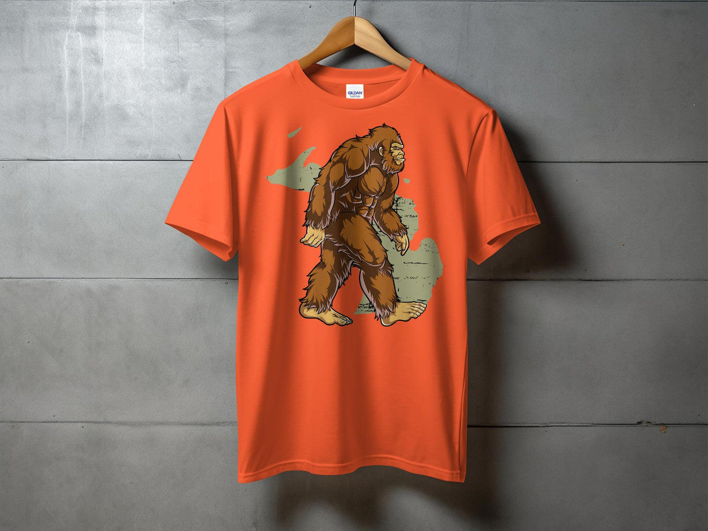 Bigfoot Sasquatch Wild Monster Graphic Art T-Shirt