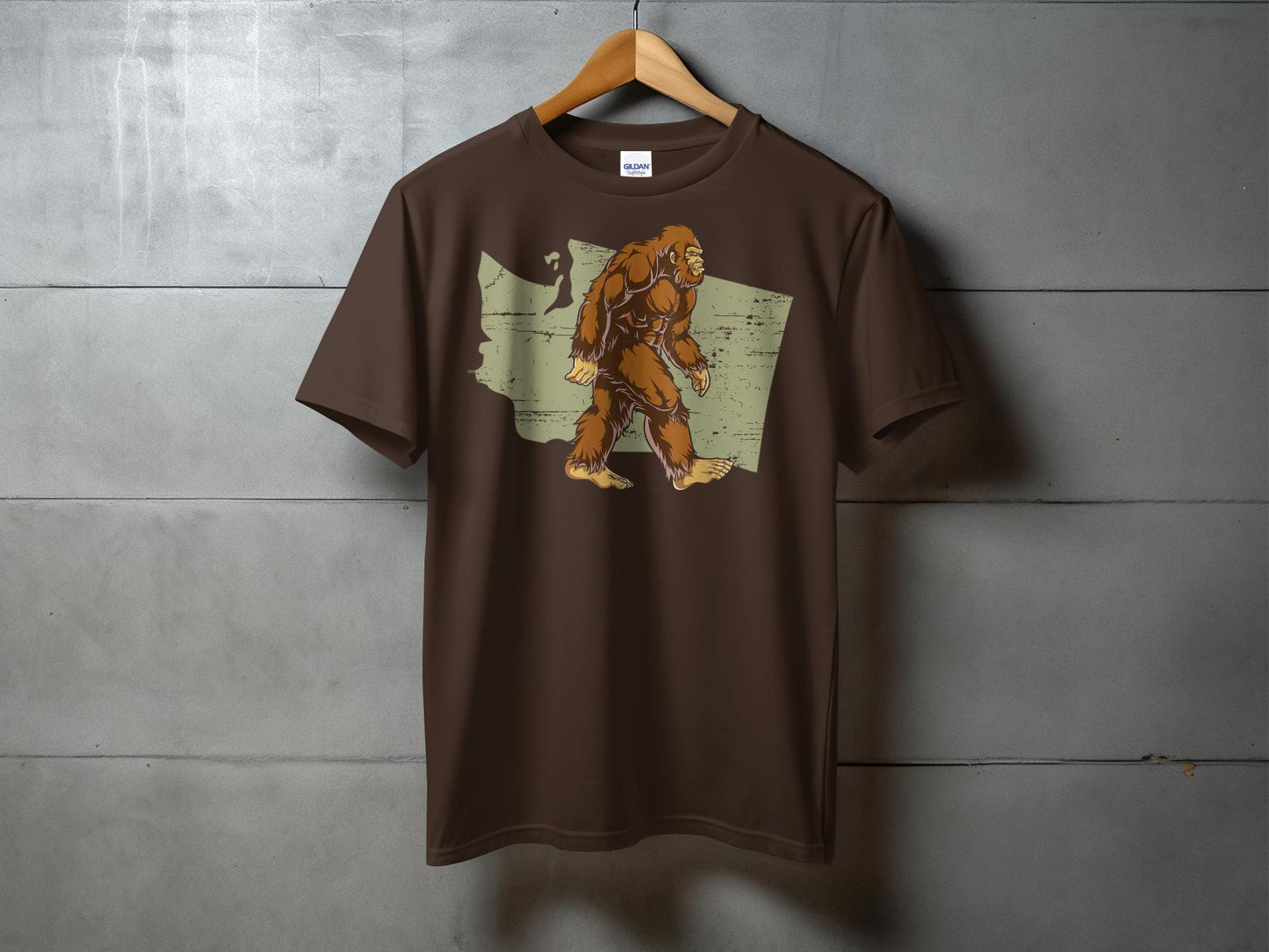 Bigfoot Washington State esign Graphic T-Shirt