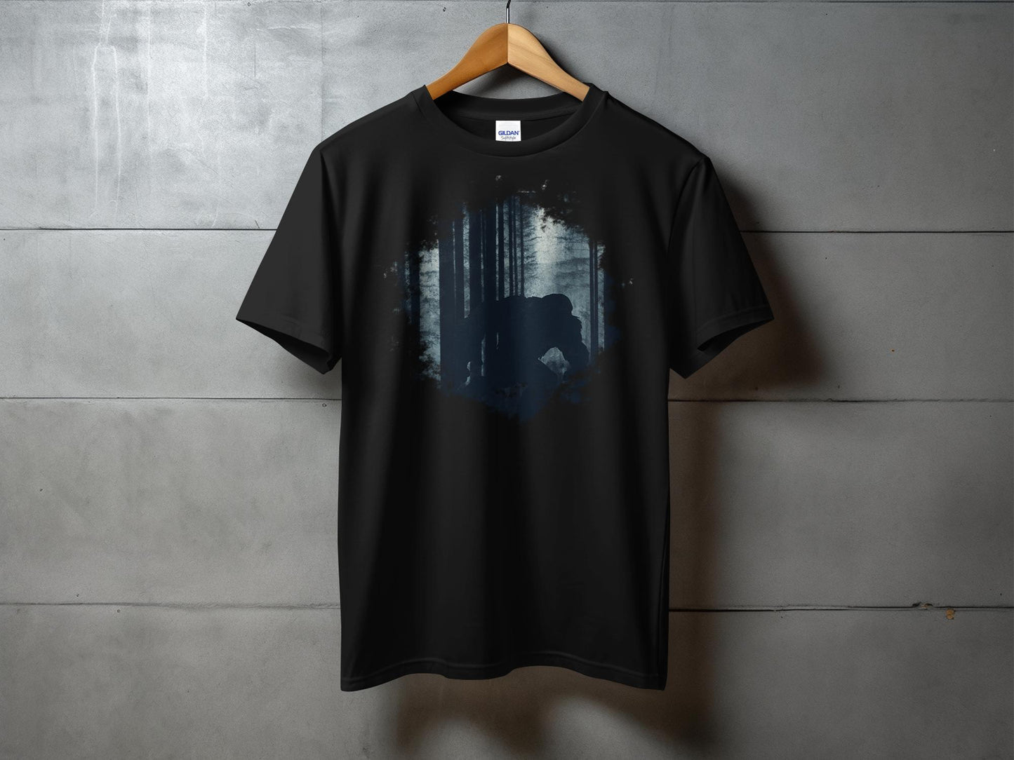 Shadowy Forest Creature Graphic T-Shirt