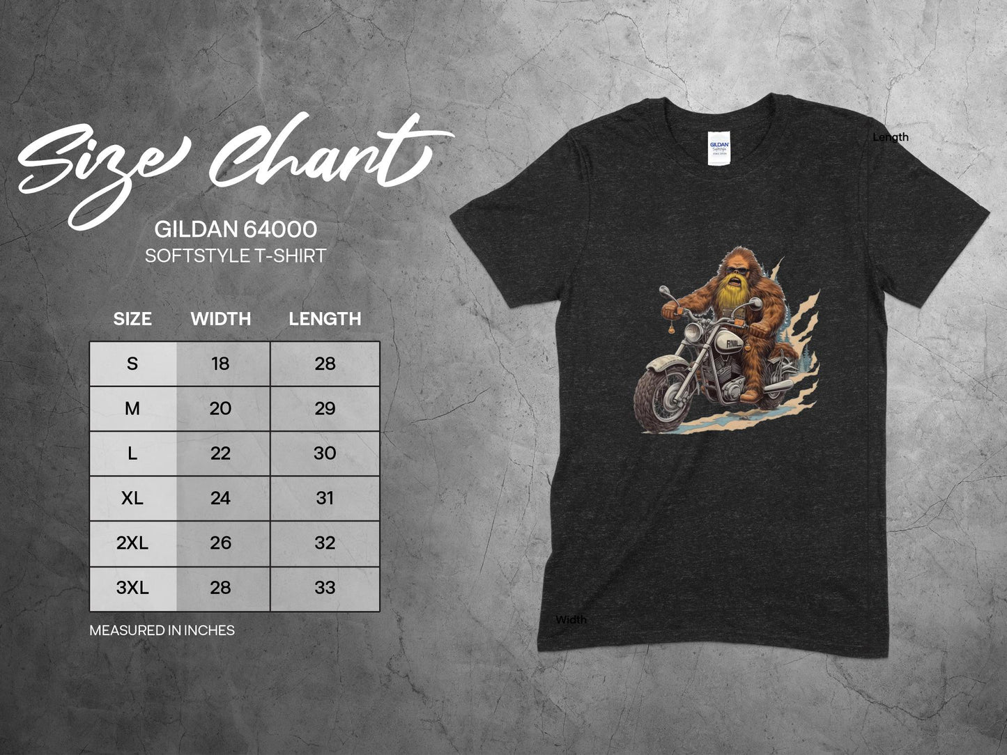 Bigfoot Riding Motorcycle T-Shirt, Funny Sasquatch Biker Tee, Unique Bigfoot Graphic Tee, Cool Bigfoot Shirt, Cryptid Lovers Gift