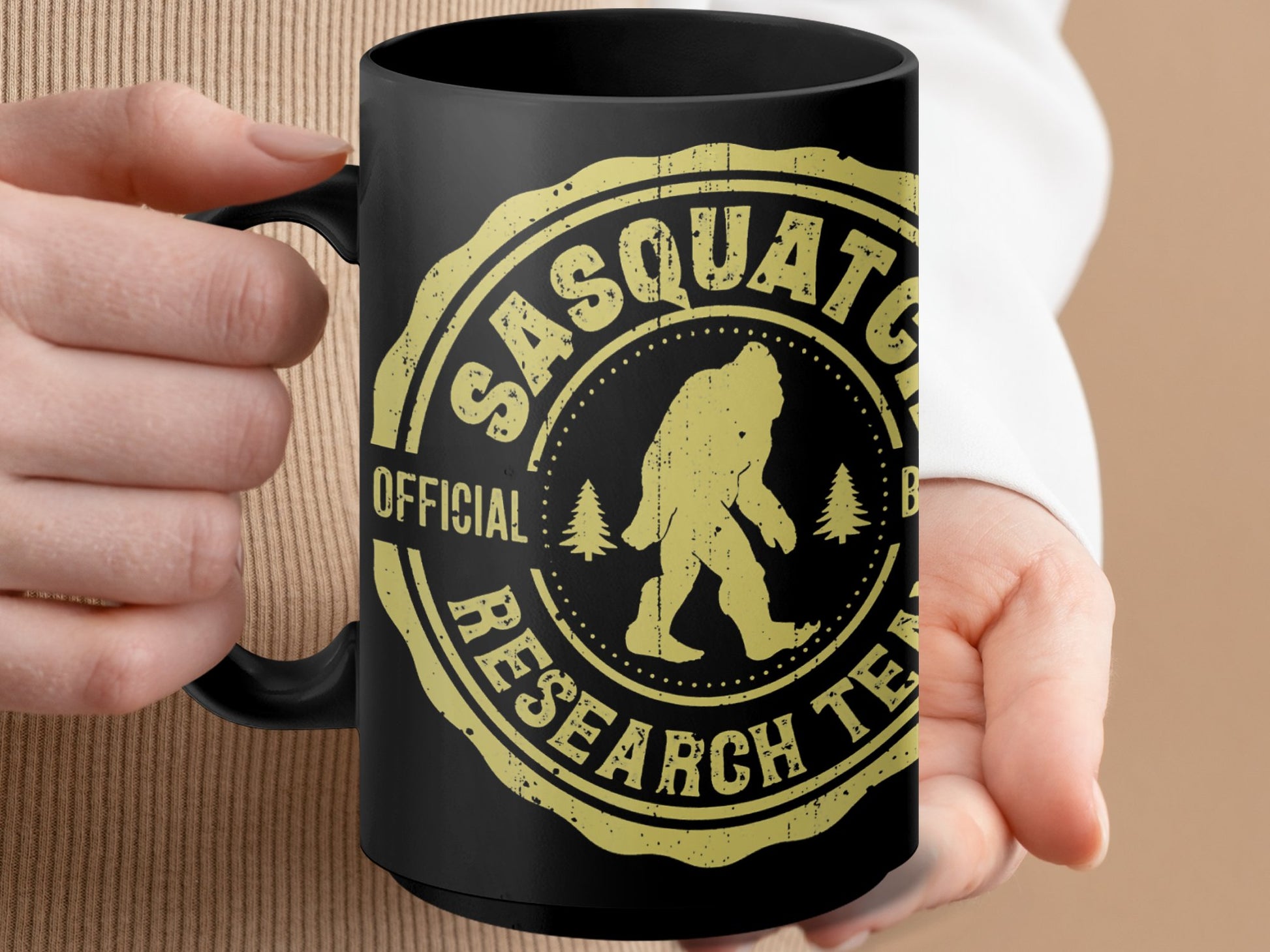 Official Bigfoot Research Team Mug - Sasquatch Coffee Mug for Bigfoot Lovers and Enthusiasts