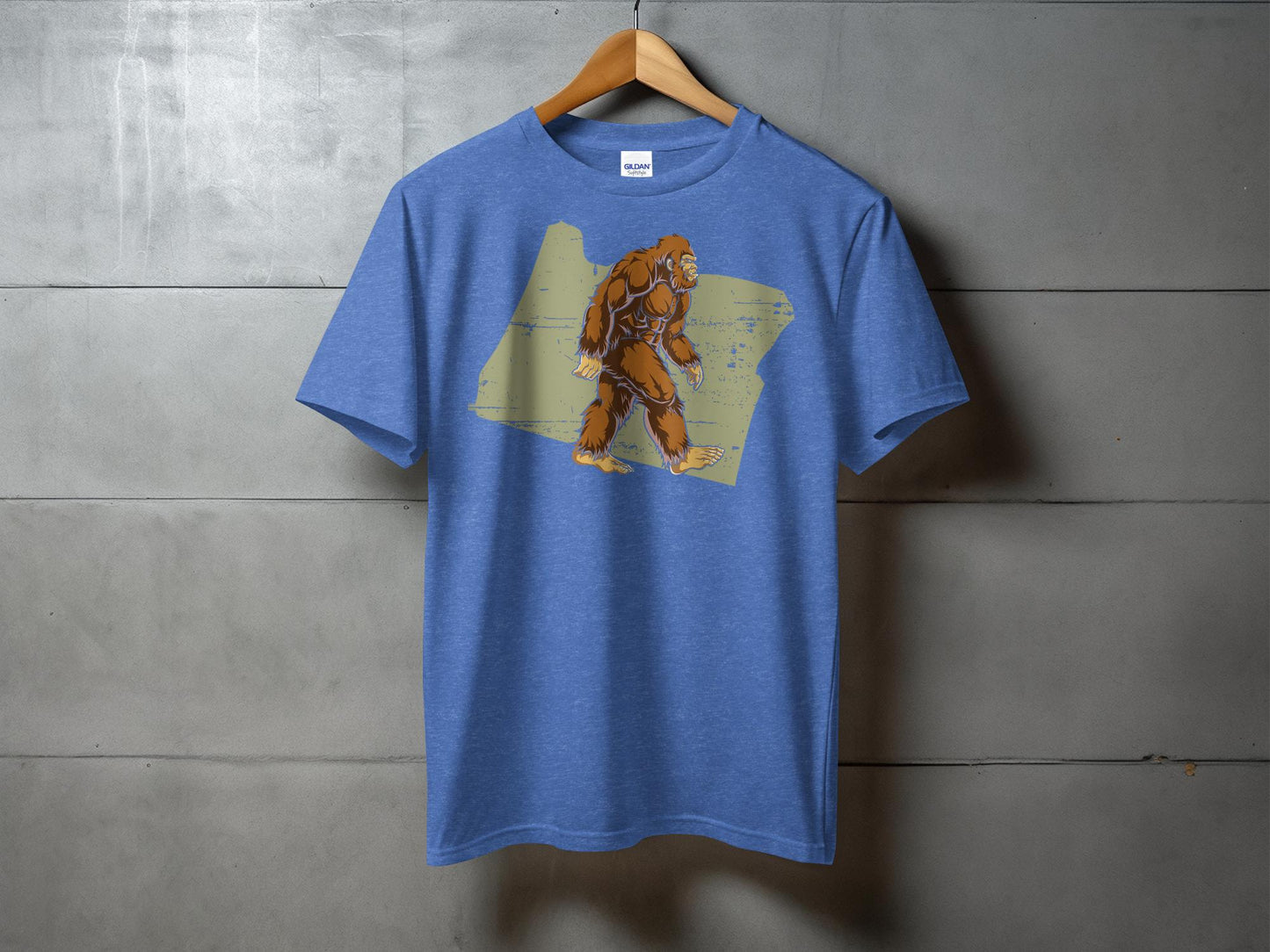 Bigfoot Oregon Shirt, Sasquatch Graphic Tee, Bigfoot Silhouette T-Shirt, Mythical Creature Apparel, Pacific Northwest Bigfoot