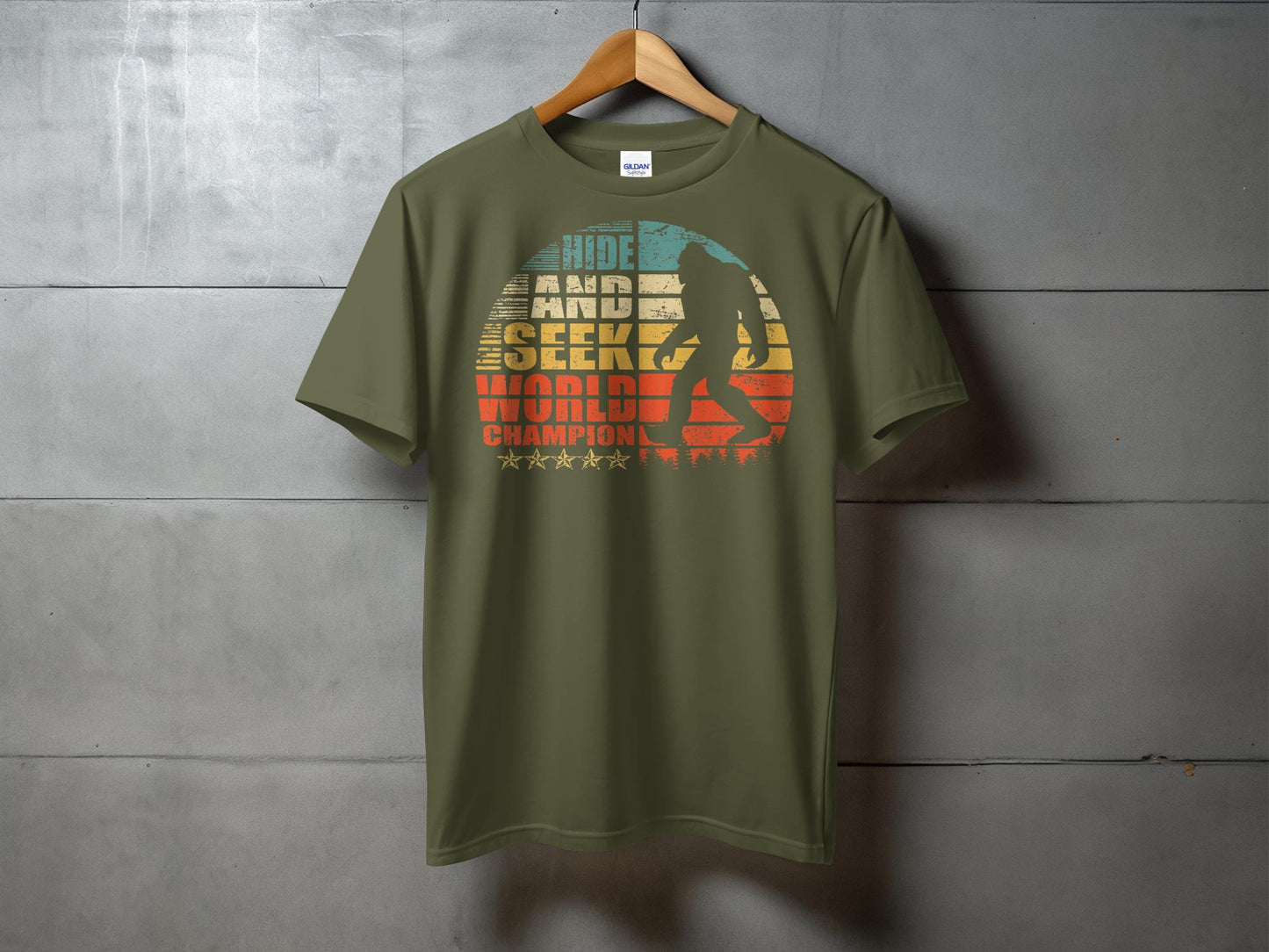 Hide and Seek World Champion Funny Graphic T-Shirt