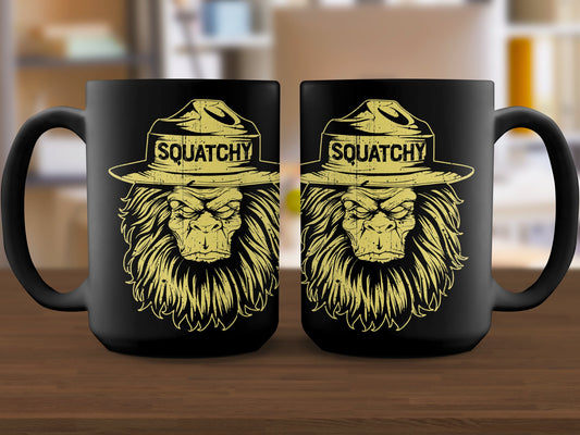 Bigfoot Coffee Mug - Squatchy Design for Nature Lovers and Adventure Seekers, Unique Gift Idea