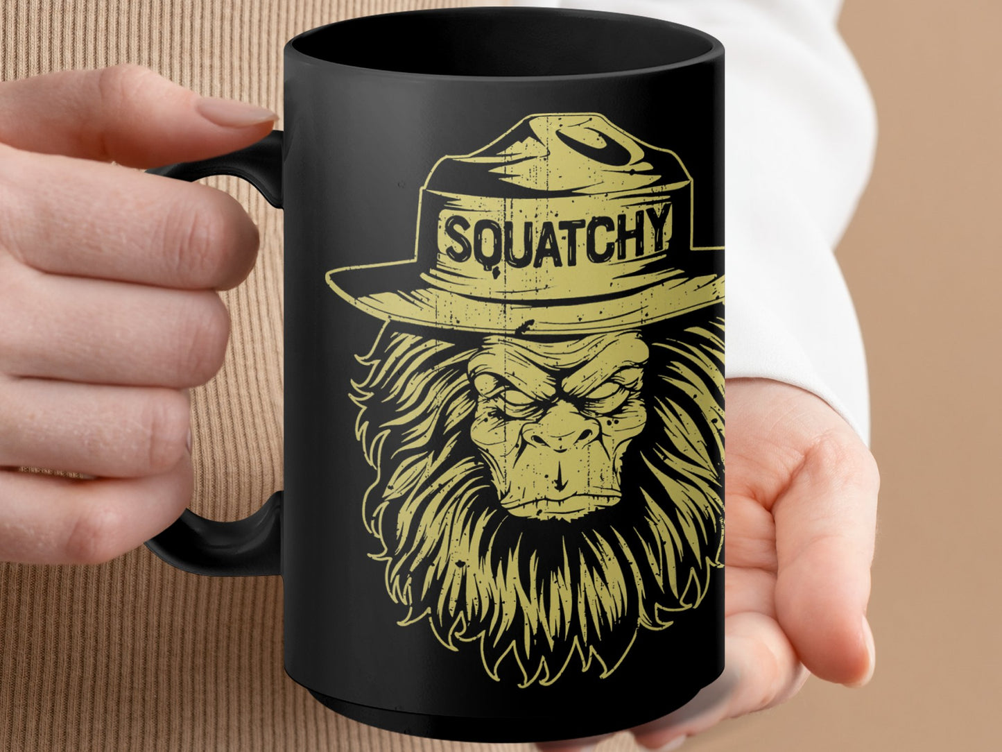 Bigfoot Coffee Mug - Squatchy Design for Nature Lovers and Adventure Seekers, Unique Gift Idea