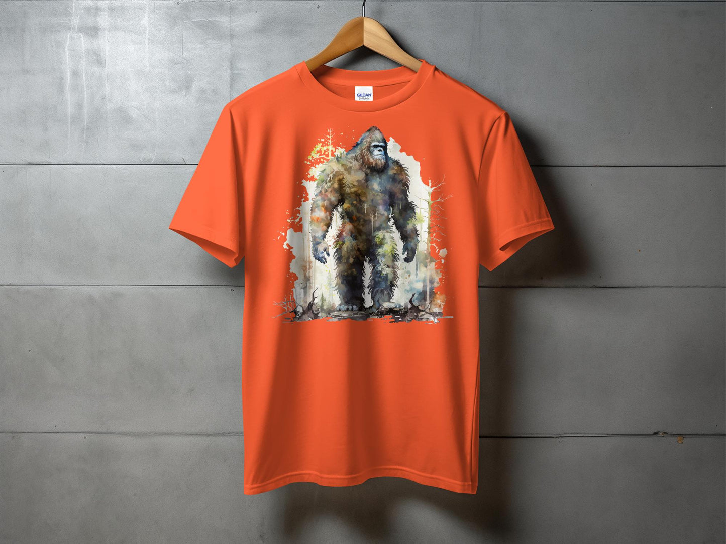 Bigfoot Shirt, Sasquatch T-Shirt, Yeti Graphic Tee, Mountain Bigfoot Art, Cryptid Enthusiast Gift, Mythical Creature Shirt