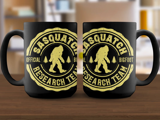 Official Bigfoot Research Team Mug - Sasquatch Coffee Mug for Bigfoot Lovers and Enthusiasts